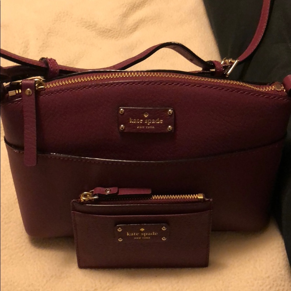 Kate spade crossbody and card/change bag